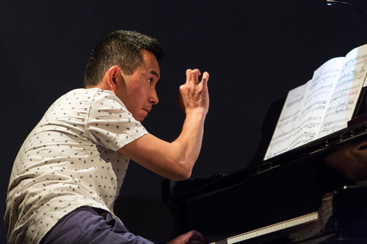 Learning piano at Harrow School